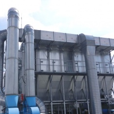 Filtration unit protected against explosion