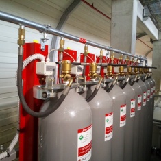 CO2 extinguishing cylinders